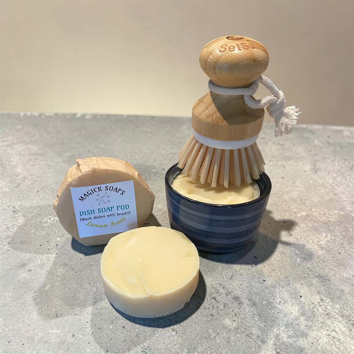 Dish Soap Scrubber Set